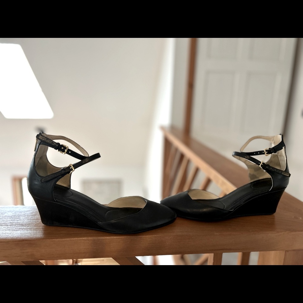 Cole Haan ankle strap wedges